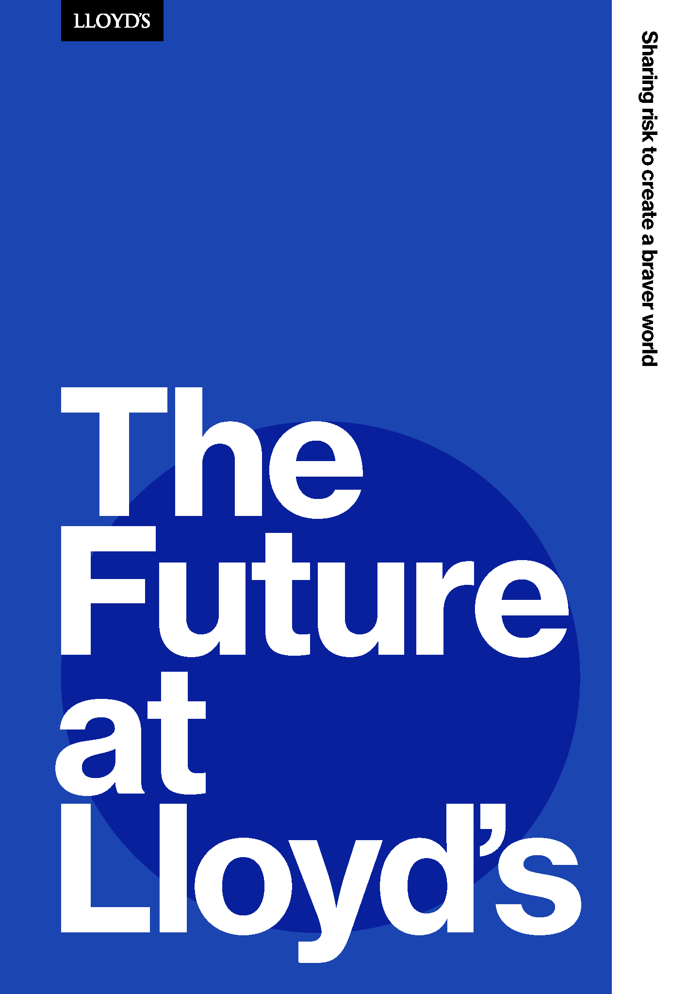 Front cover of a document reading 'The Future at Lloyd's'