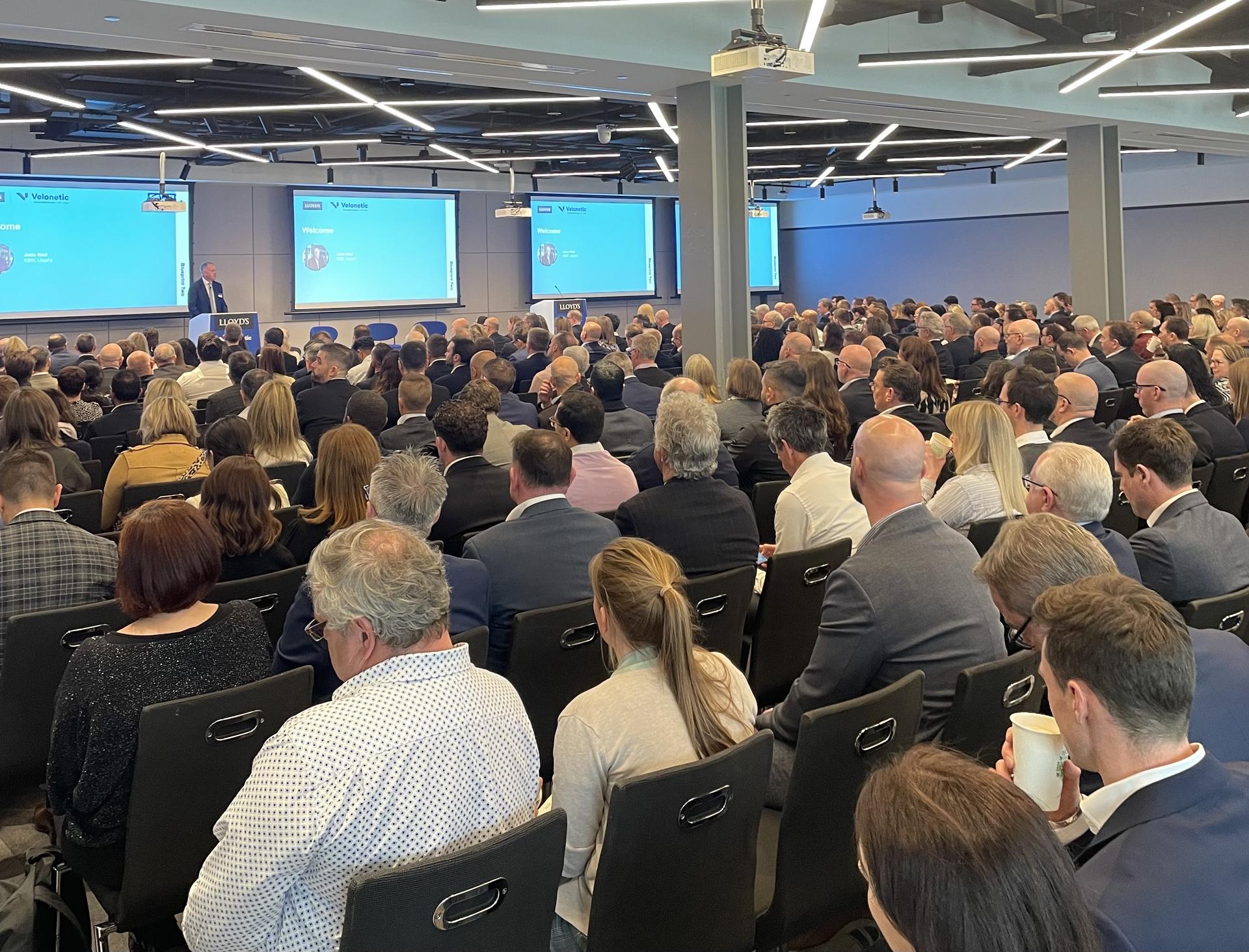 Image of the audience at 22 April Blueprint Two market event
